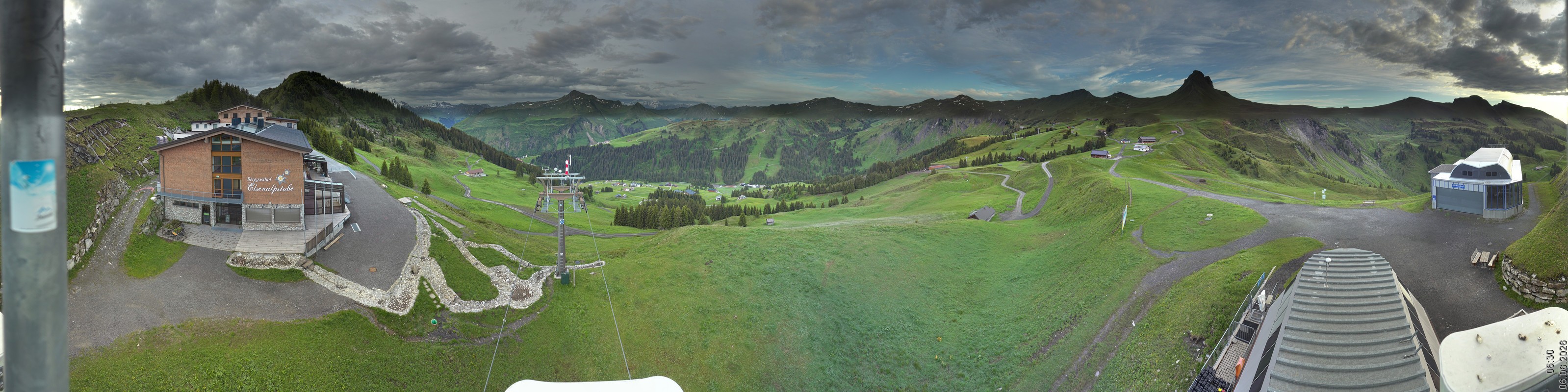 Archiv Foto Panorama Webcam Damüls an der Elsenalpstube