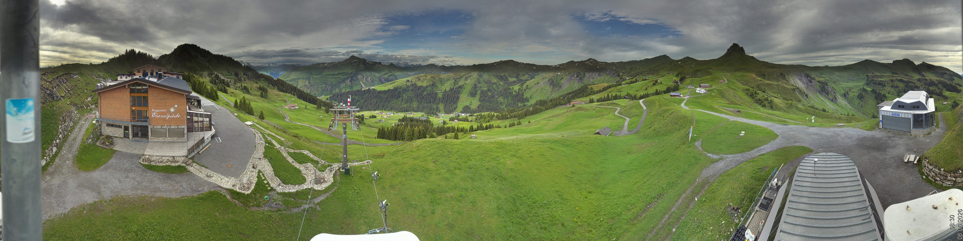 Archiv Foto Panorama Webcam Damüls an der Elsenalpstube