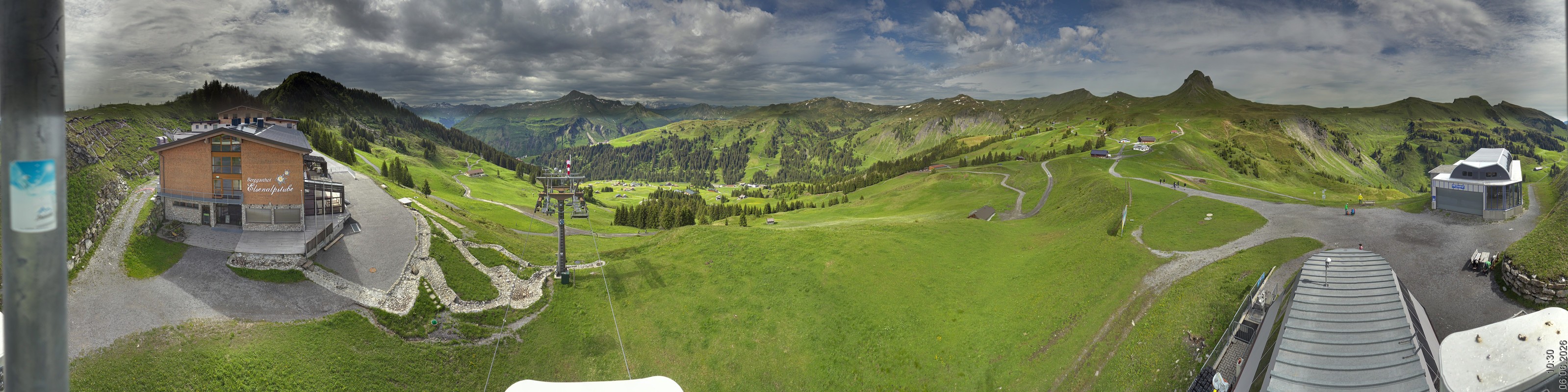 Archiv Foto Panorama Webcam Damüls an der Elsenalpstube