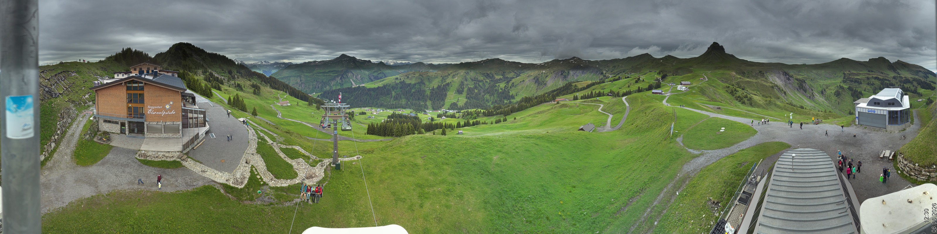 Archiv Foto Panorama Webcam Damüls an der Elsenalpstube