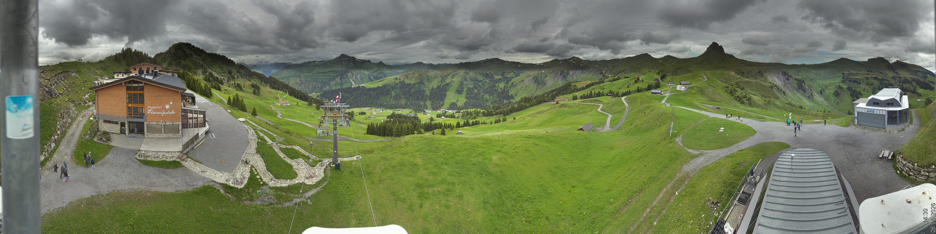 Archiv Foto Panorama Webcam Damüls an der Elsenalpstube