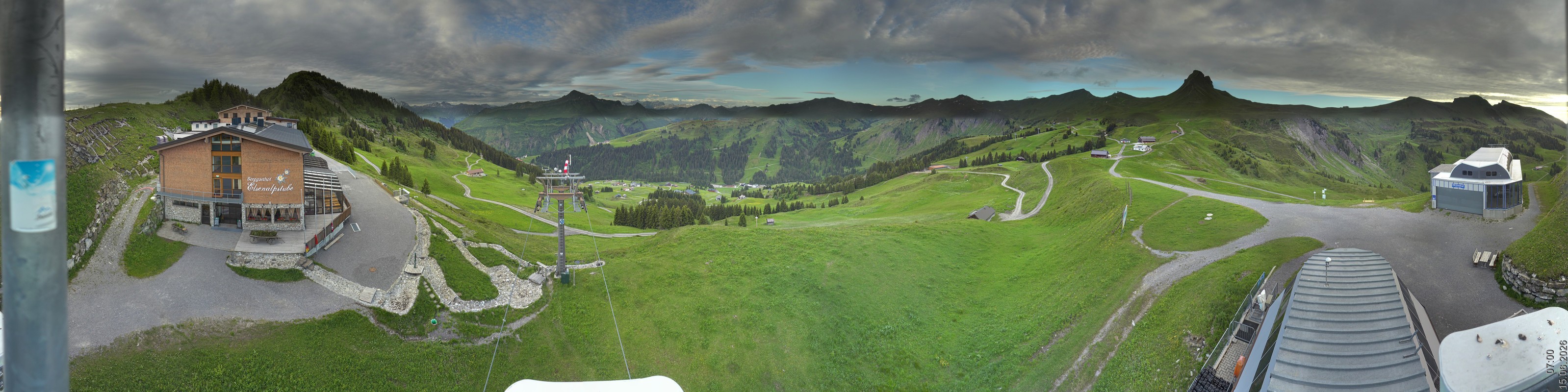 Archiv Foto Panorama Webcam Damüls an der Elsenalpstube