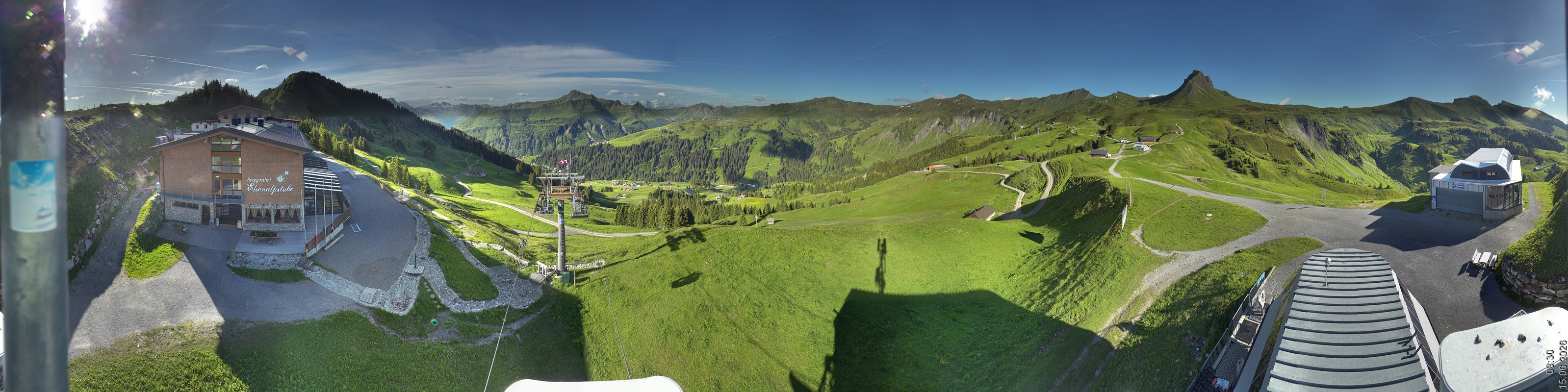 Archiv Foto Panorama Webcam Damüls an der Elsenalpstube