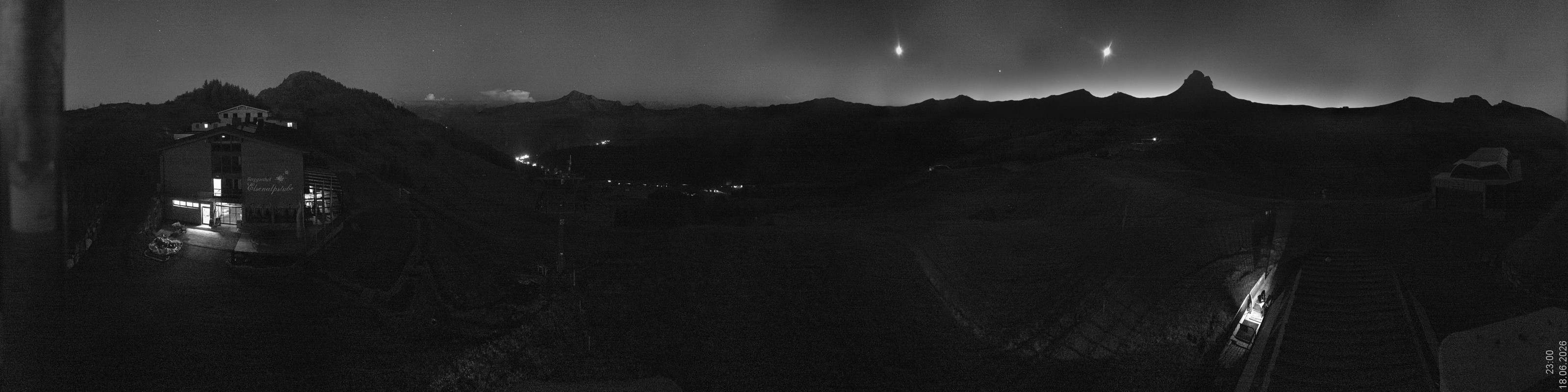 Archiv Foto Panorama Webcam Damüls an der Elsenalpstube