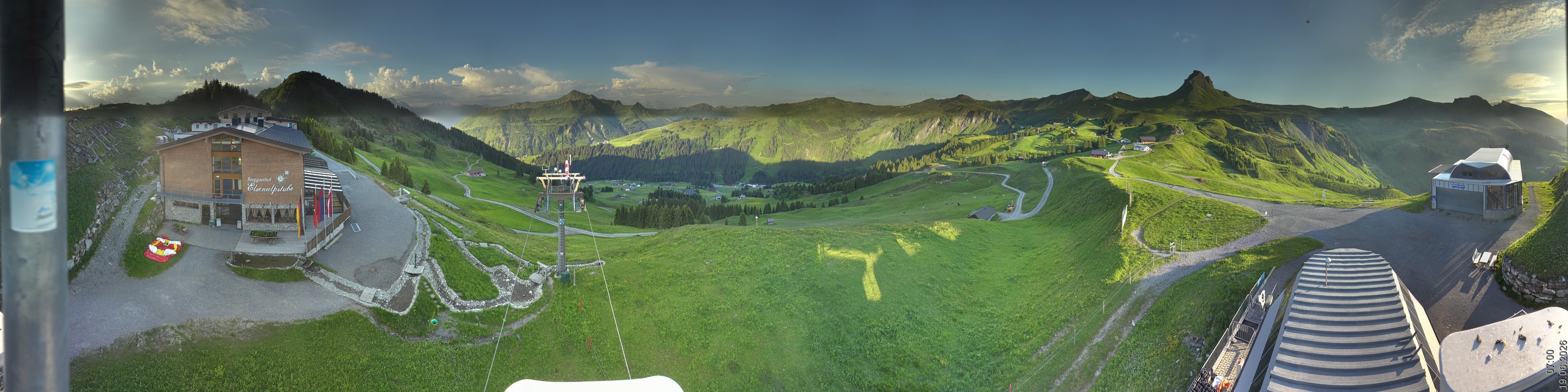 Archiv Foto Panorama Webcam Damüls an der Elsenalpstube