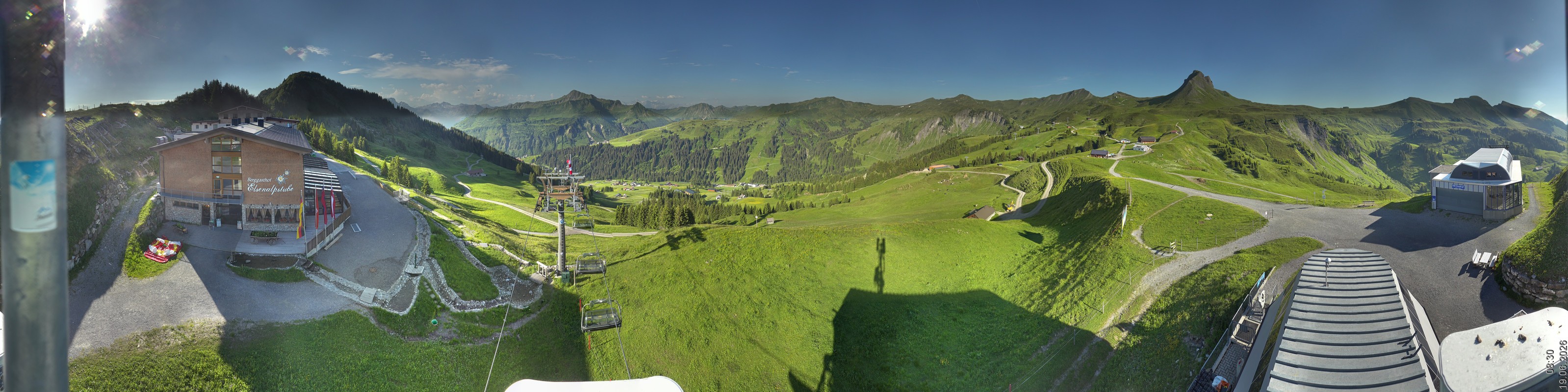 Archiv Foto Panorama Webcam Damüls an der Elsenalpstube