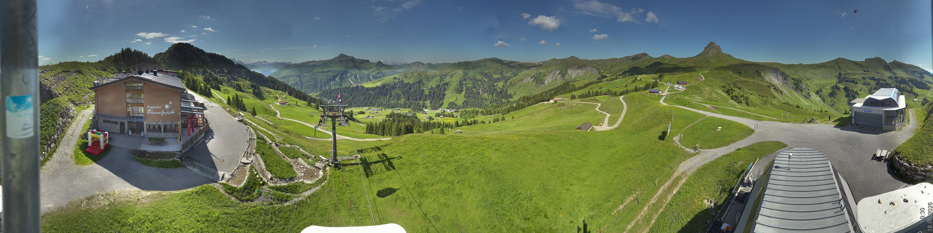Archiv Foto Panorama Webcam Damüls an der Elsenalpstube