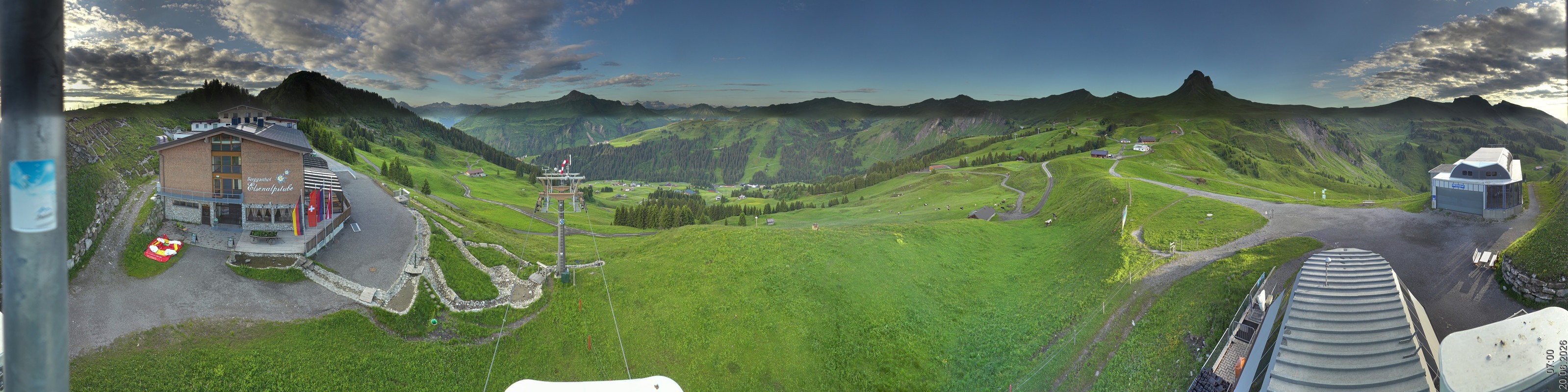 Archiv Foto Panorama Webcam Damüls an der Elsenalpstube