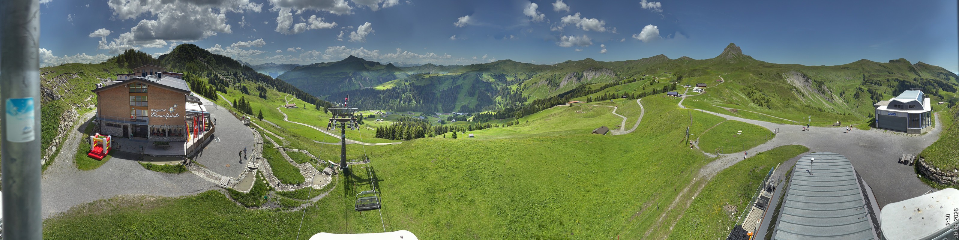 Archiv Foto Panorama Webcam Damüls an der Elsenalpstube