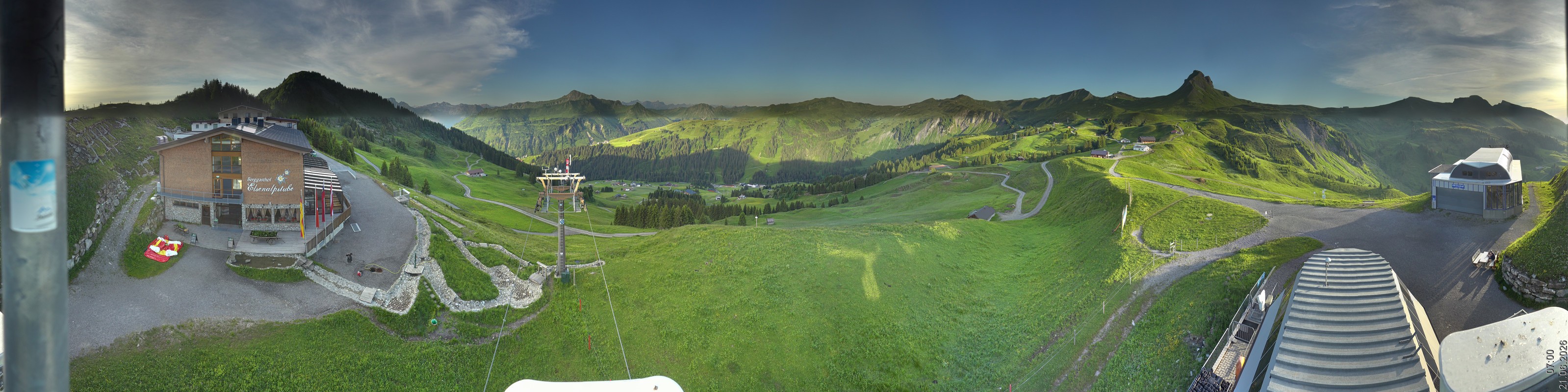 Archiv Foto Panorama Webcam Damüls an der Elsenalpstube
