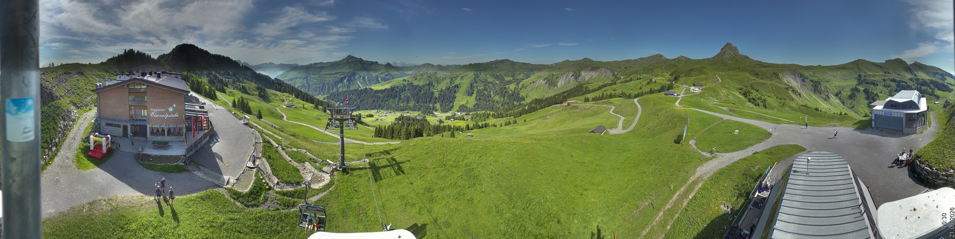 Archiv Foto Panorama Webcam Damüls an der Elsenalpstube