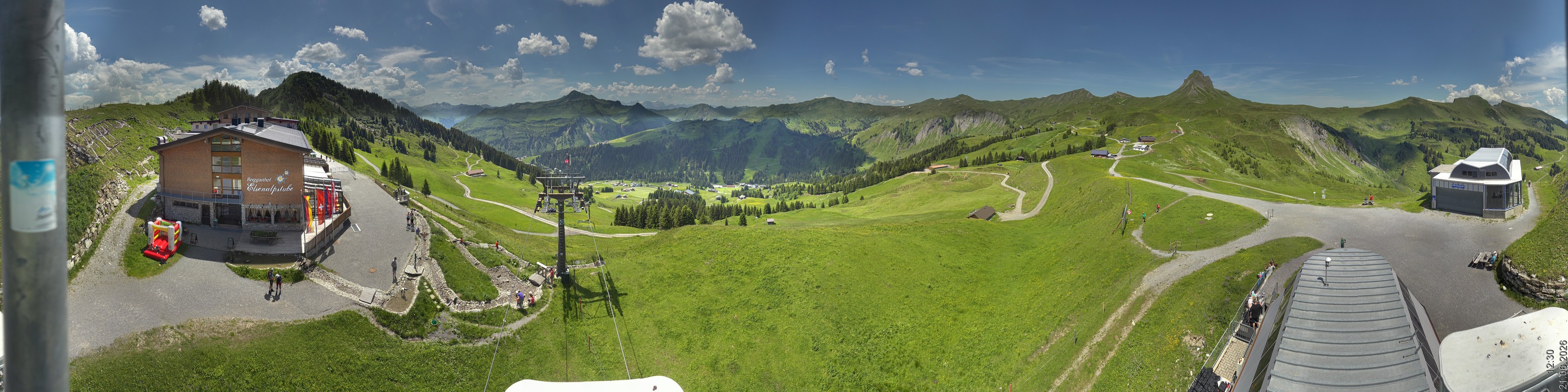 Archiv Foto Panorama Webcam Damüls an der Elsenalpstube