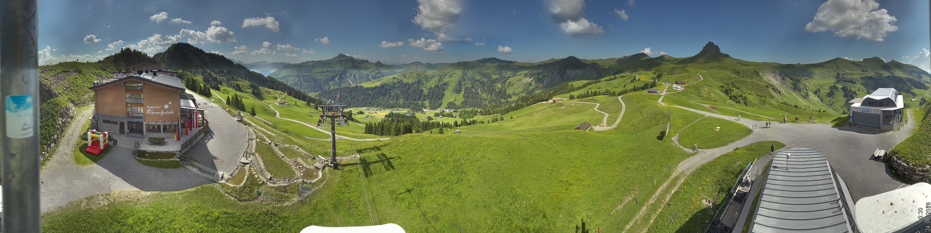 Archiv Foto Panorama Webcam Damüls an der Elsenalpstube