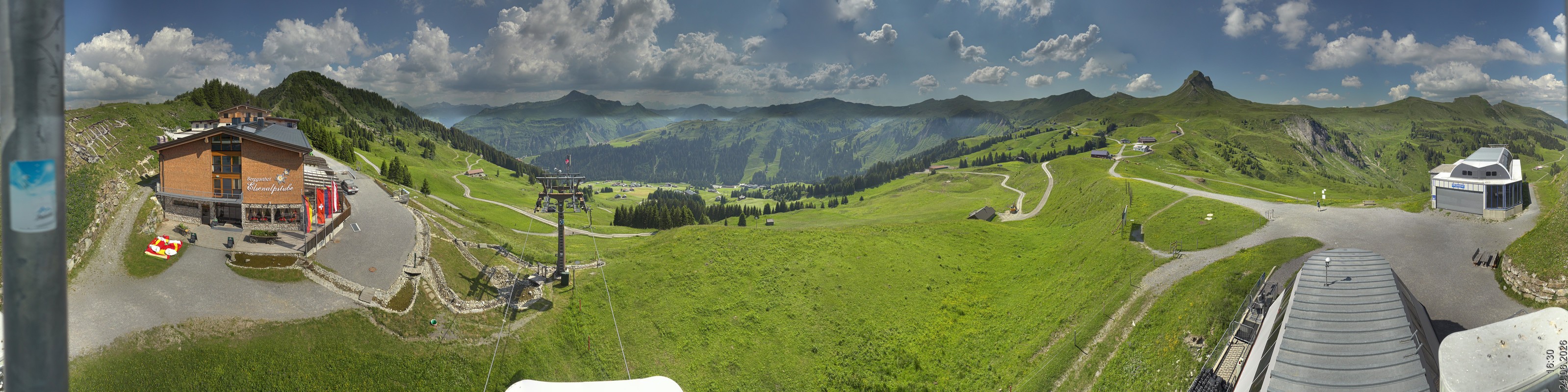 Archiv Foto Panorama Webcam Damüls an der Elsenalpstube