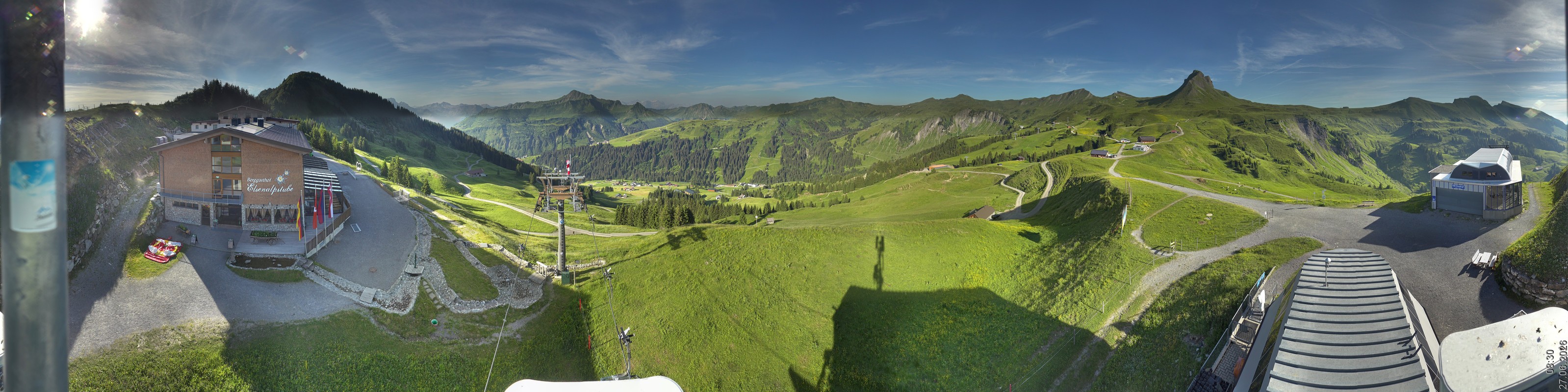 Archiv Foto Panorama Webcam Damüls an der Elsenalpstube