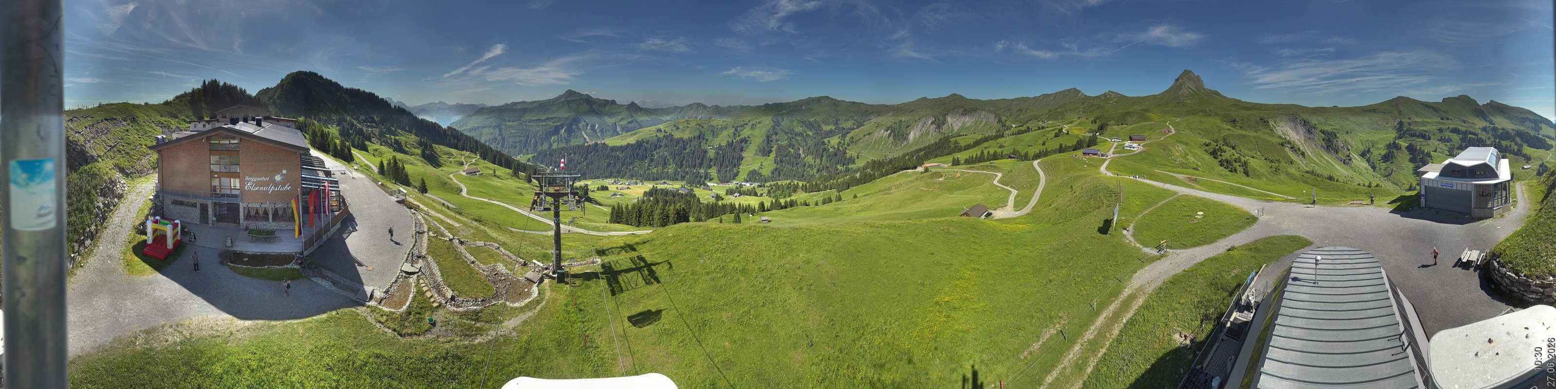 Archiv Foto Panorama Webcam Damüls an der Elsenalpstube