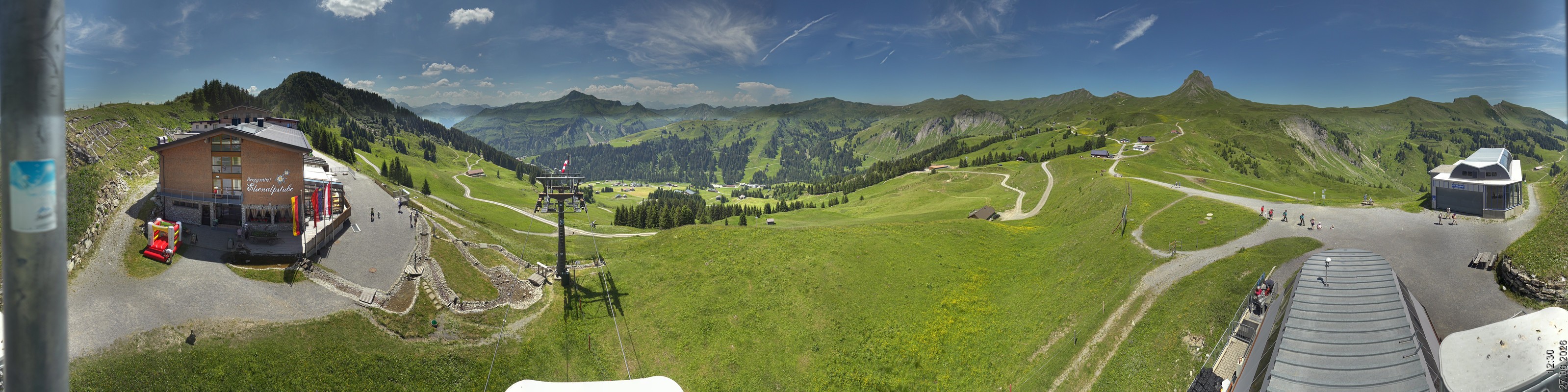 Archiv Foto Panorama Webcam Damüls an der Elsenalpstube