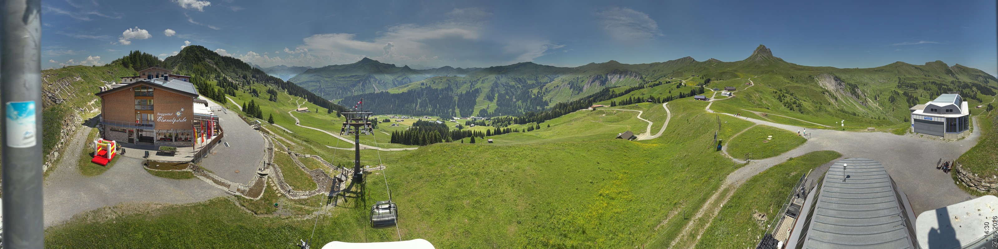 Archiv Foto Panorama Webcam Damüls an der Elsenalpstube