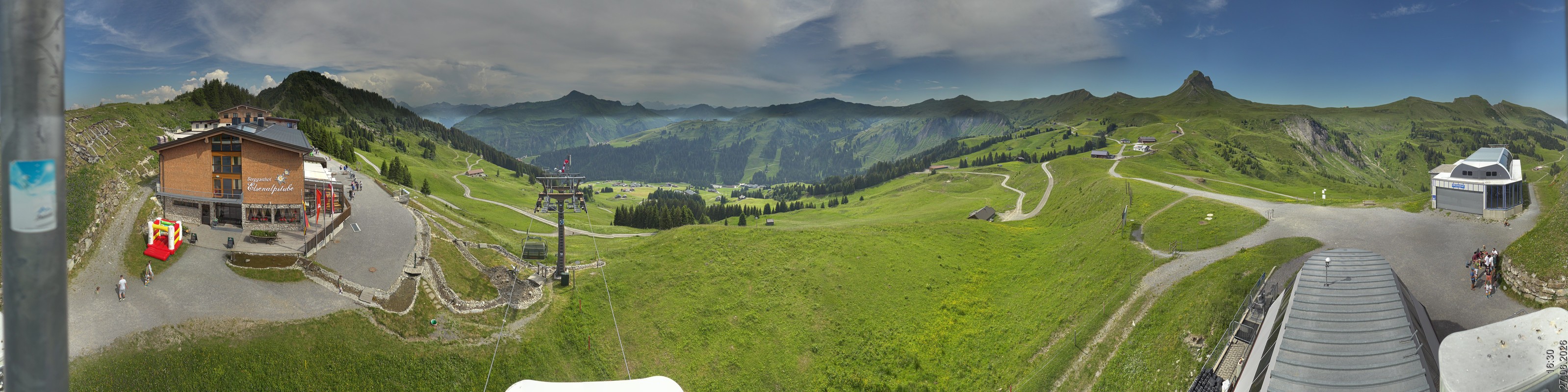 Archiv Foto Panorama Webcam Damüls an der Elsenalpstube