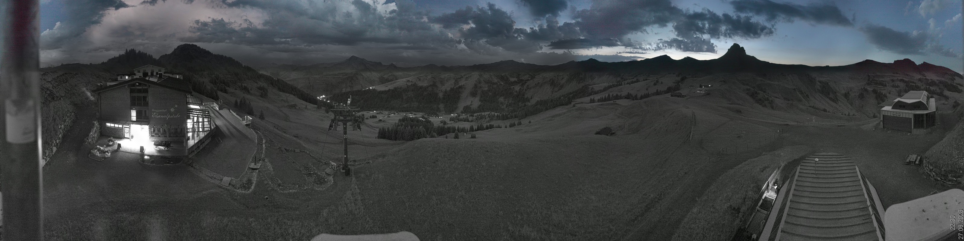 Archiv Foto Panorama Webcam Damüls an der Elsenalpstube