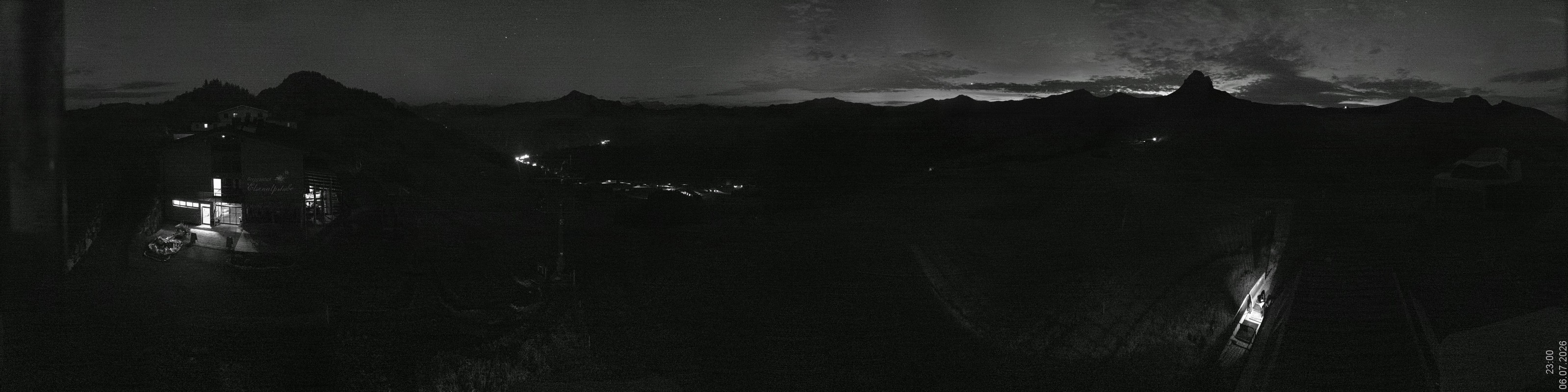 Archiv Foto Panorama Webcam Damüls an der Elsenalpstube
