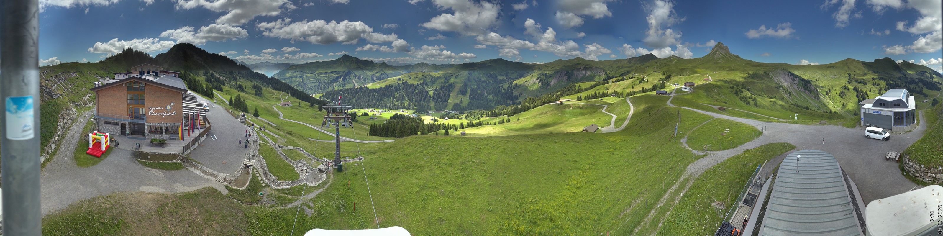 Archiv Foto Panorama Webcam Damüls an der Elsenalpstube