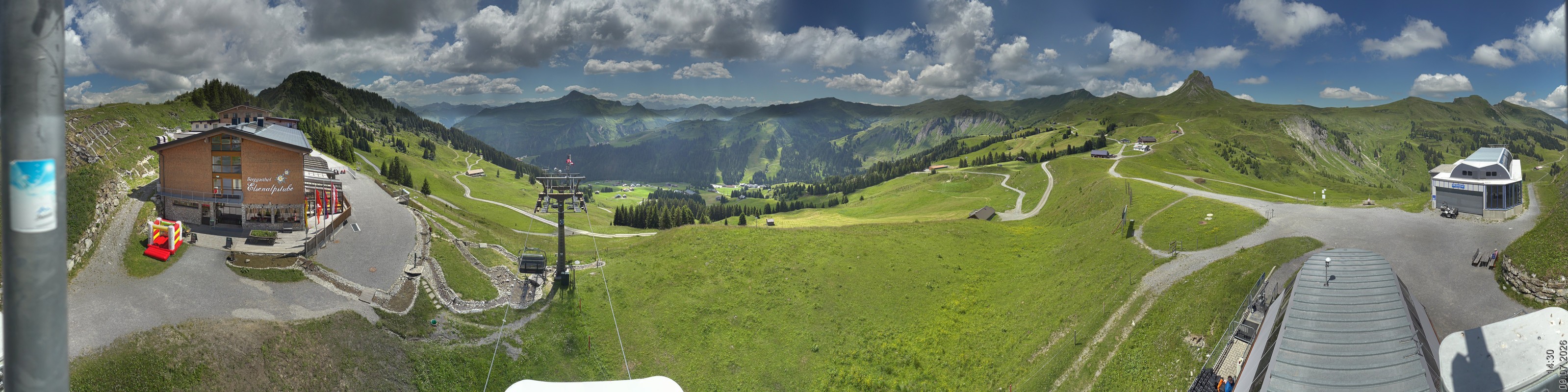 Archiv Foto Panorama Webcam Damüls an der Elsenalpstube