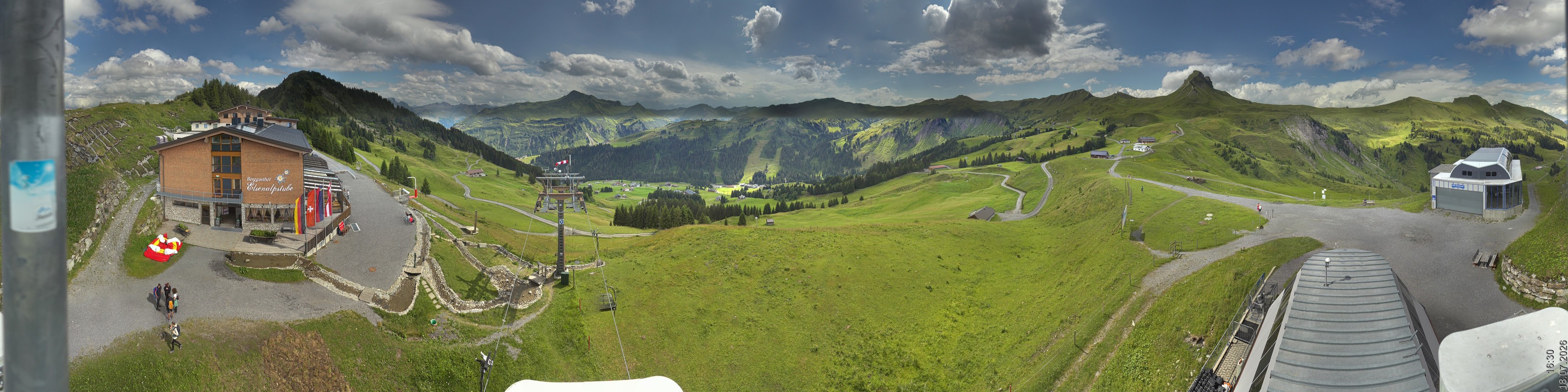 Archiv Foto Panorama Webcam Damüls an der Elsenalpstube