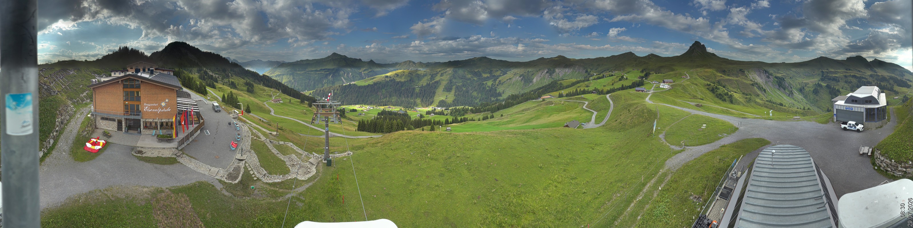 Archiv Foto Panorama Webcam Damüls an der Elsenalpstube