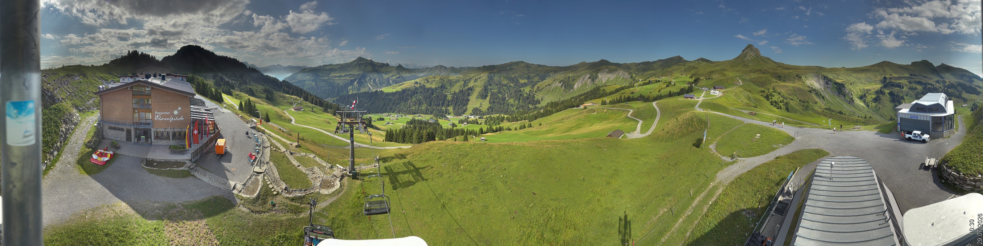 Archiv Foto Panorama Webcam Damüls an der Elsenalpstube