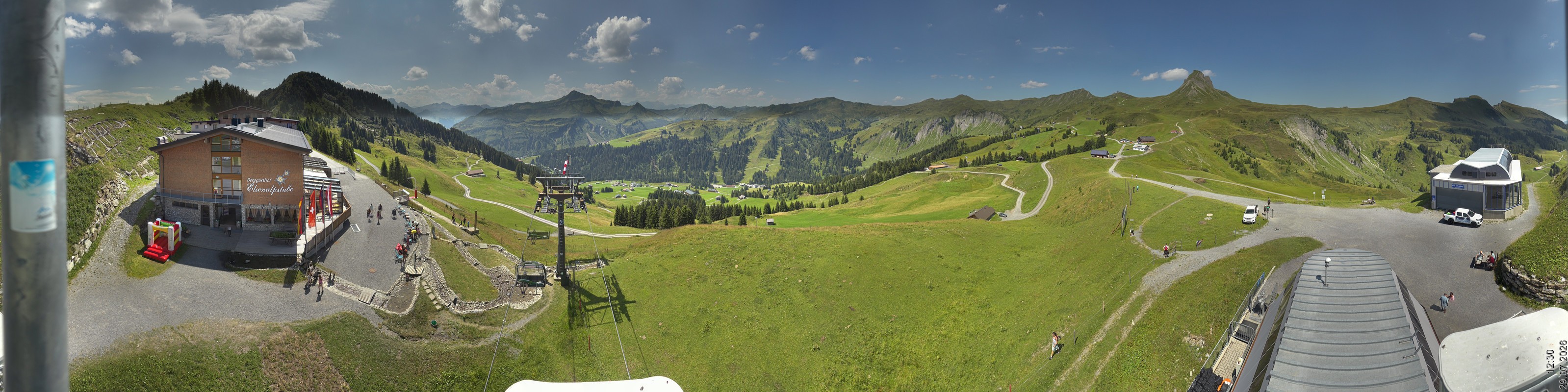Archiv Foto Panorama Webcam Damüls an der Elsenalpstube
