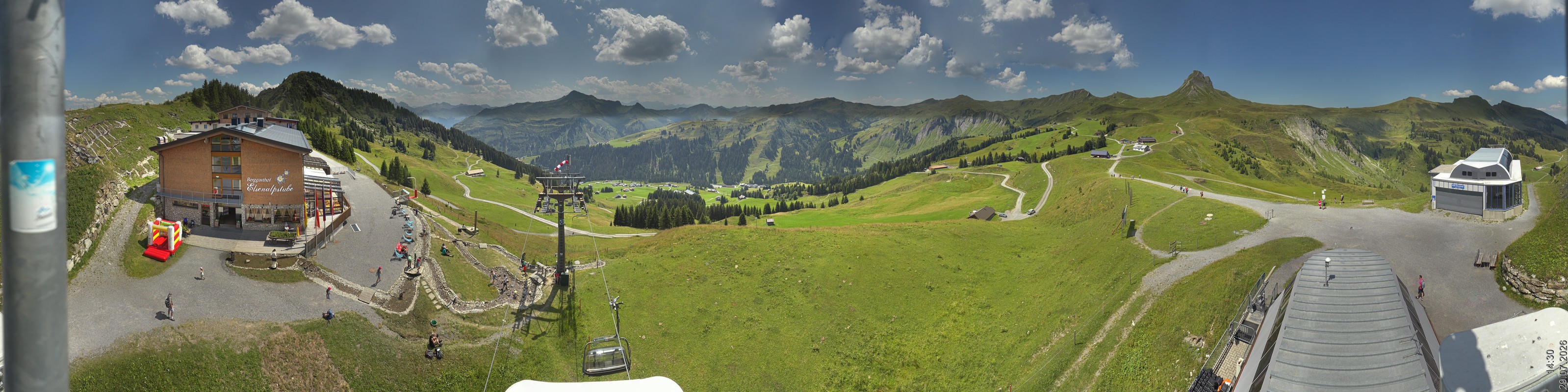 Archiv Foto Panorama Webcam Damüls an der Elsenalpstube