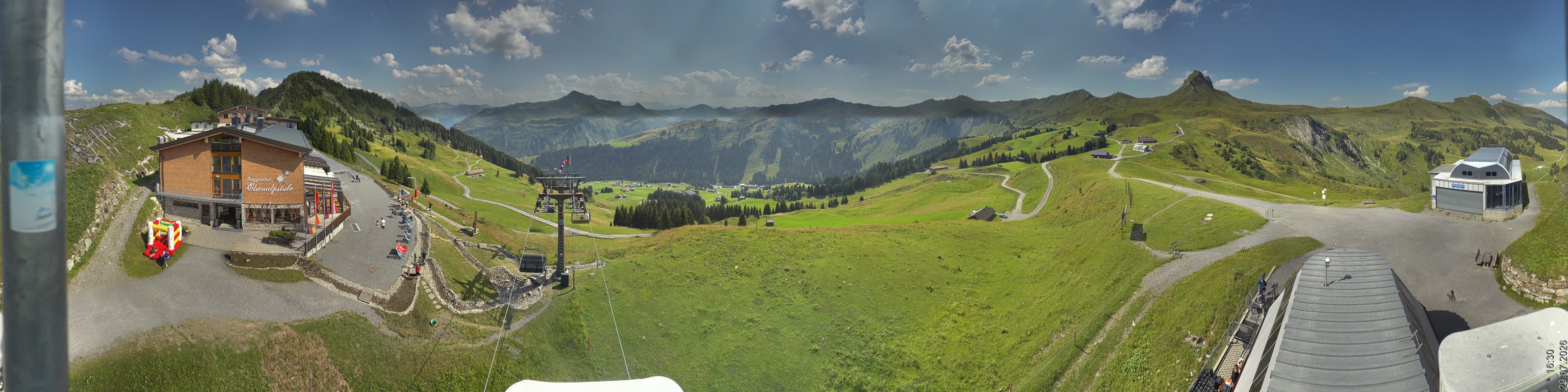 Archiv Foto Panorama Webcam Damüls an der Elsenalpstube