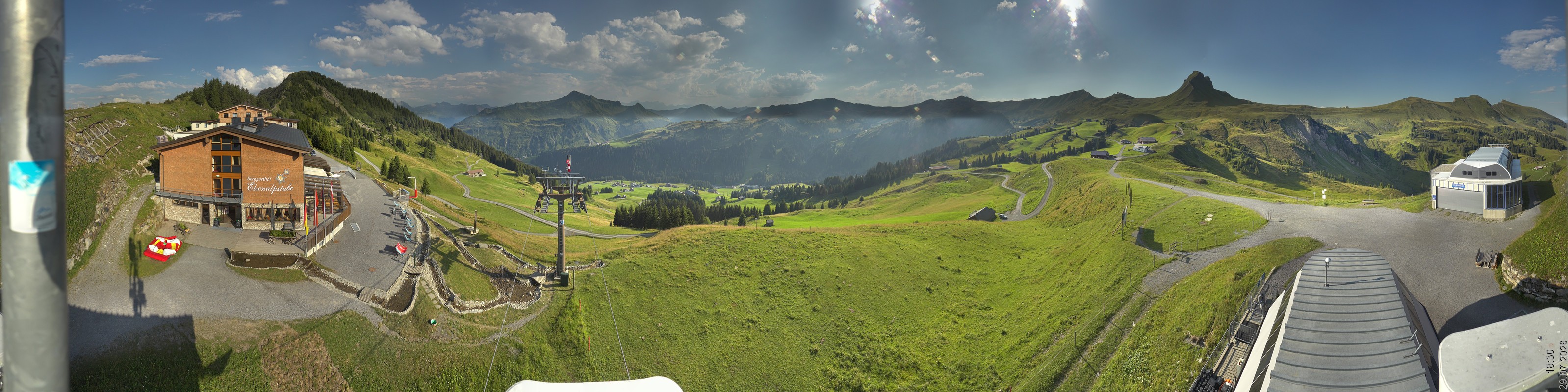 Archiv Foto Panorama Webcam Damüls an der Elsenalpstube