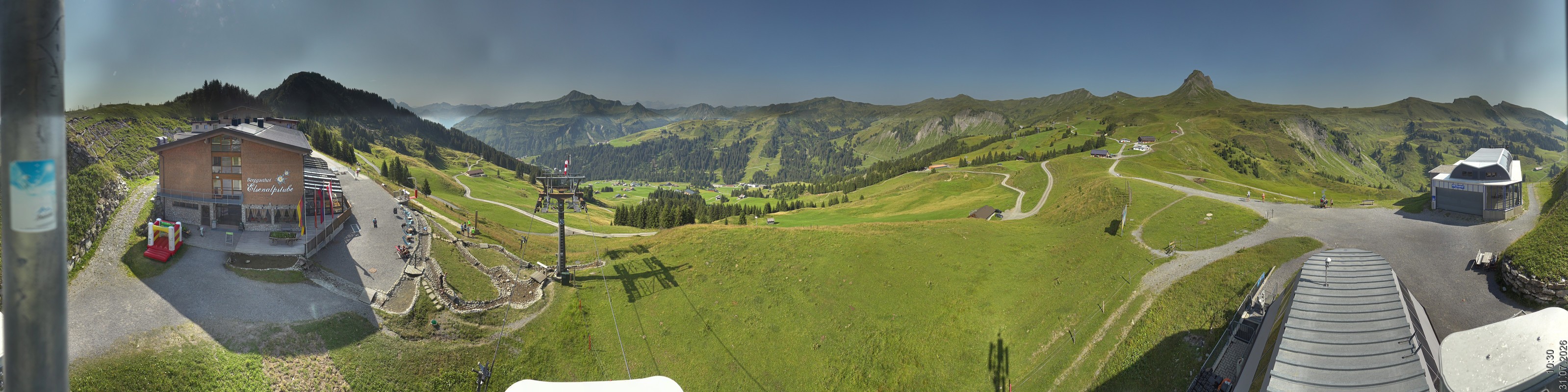 Archiv Foto Panorama Webcam Damüls an der Elsenalpstube