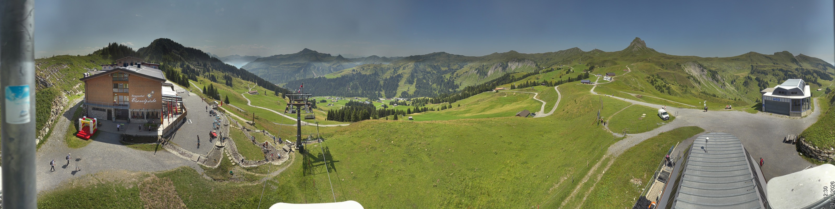 Archiv Foto Panorama Webcam Damüls an der Elsenalpstube