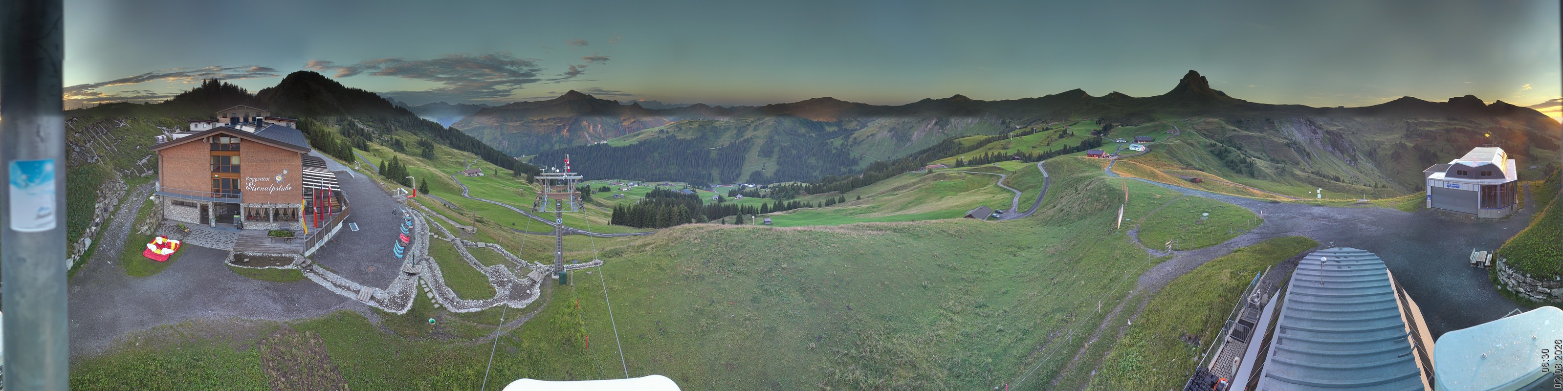 Archiv Foto Panorama Webcam Damüls an der Elsenalpstube