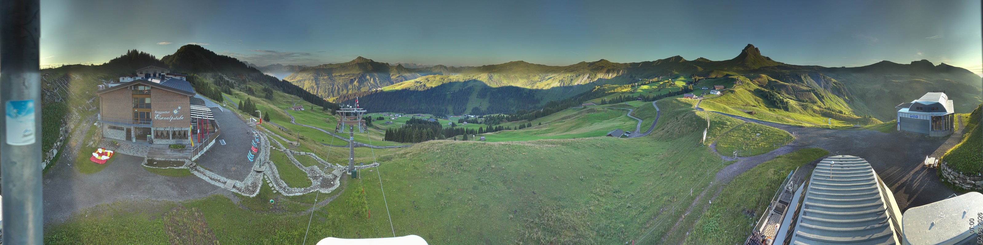 Archiv Foto Panorama Webcam Damüls an der Elsenalpstube