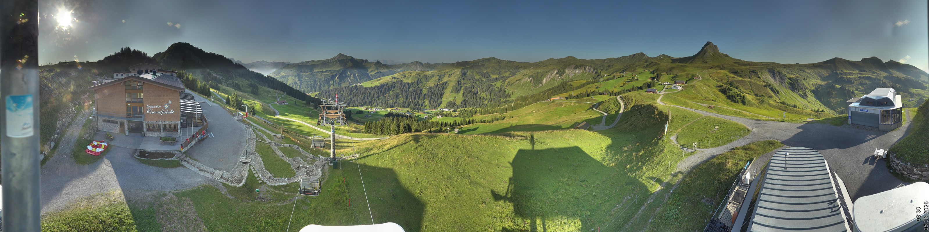 Archiv Foto Panorama Webcam Damüls an der Elsenalpstube
