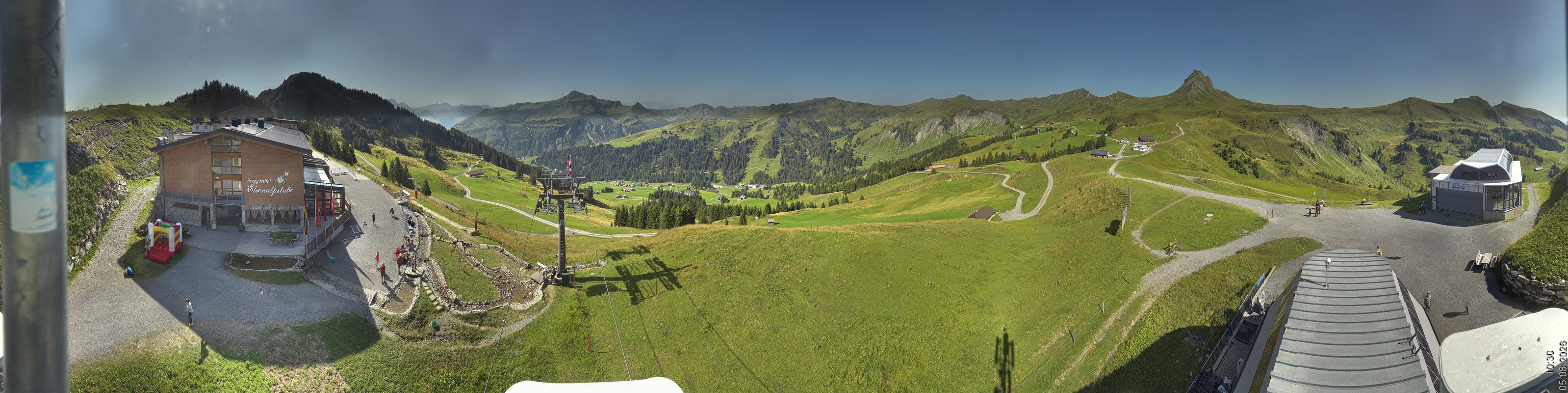 Archiv Foto Panorama Webcam Damüls an der Elsenalpstube
