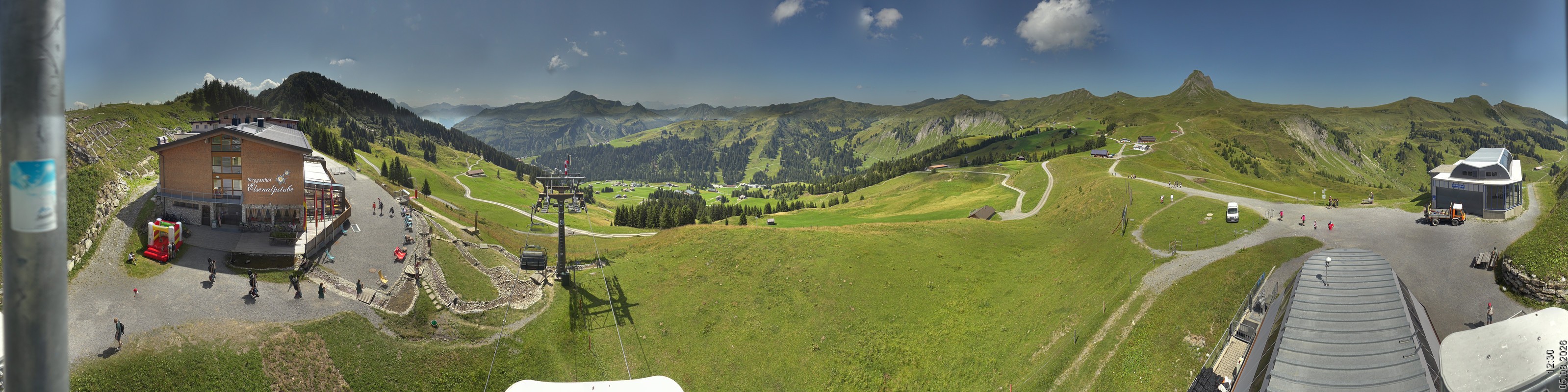 Archiv Foto Panorama Webcam Damüls an der Elsenalpstube
