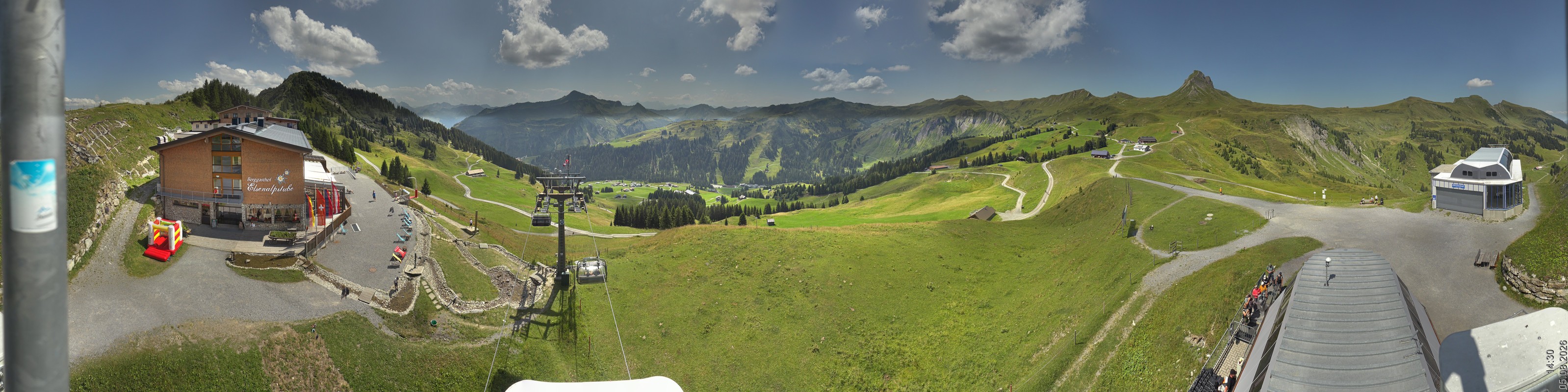 Archiv Foto Panorama Webcam Damüls an der Elsenalpstube