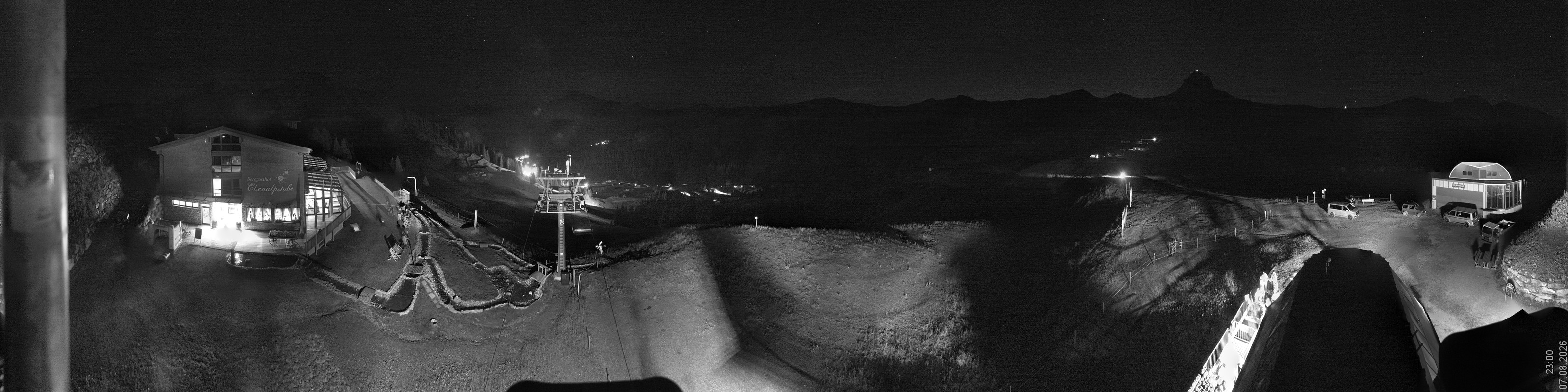 Archiv Foto Panorama Webcam Damüls an der Elsenalpstube