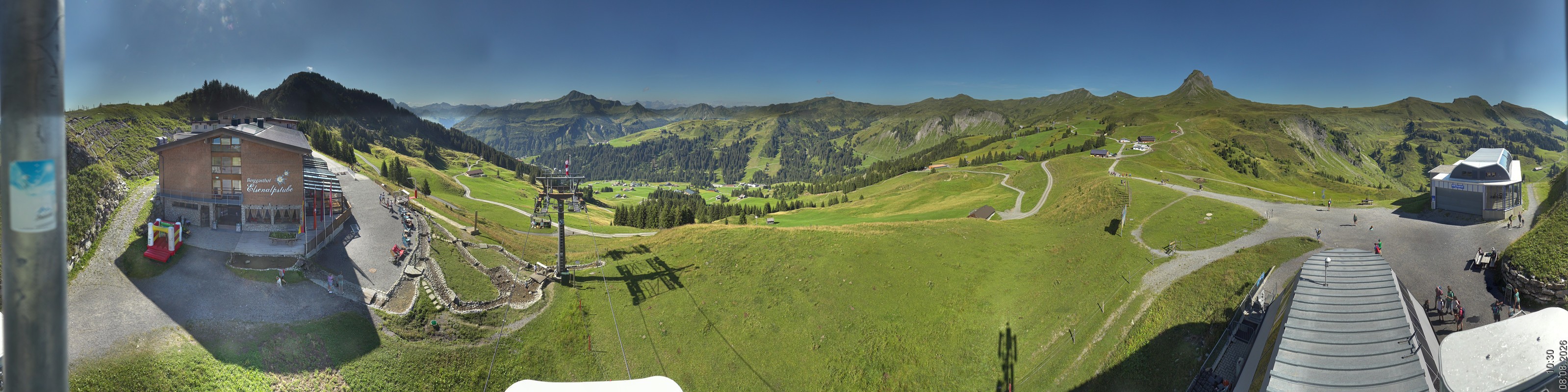 Archiv Foto Panorama Webcam Damüls an der Elsenalpstube