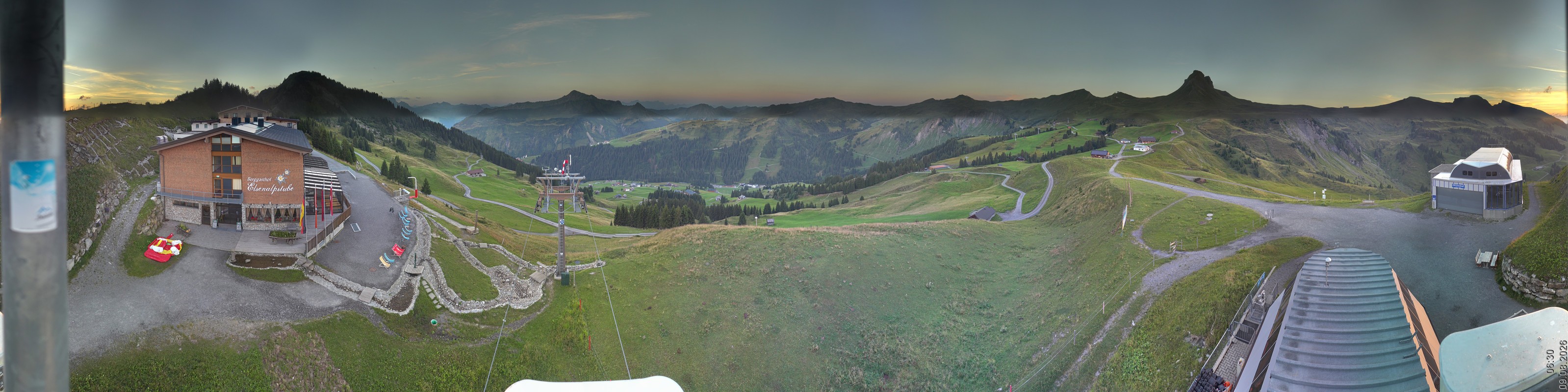 Archiv Foto Panorama Webcam Damüls an der Elsenalpstube