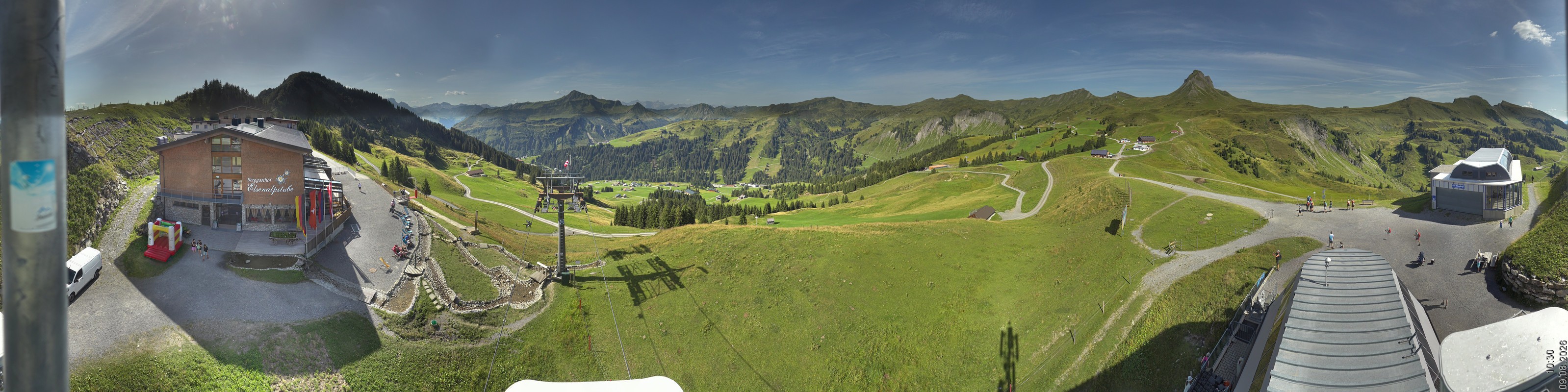 Archiv Foto Panorama Webcam Damüls an der Elsenalpstube