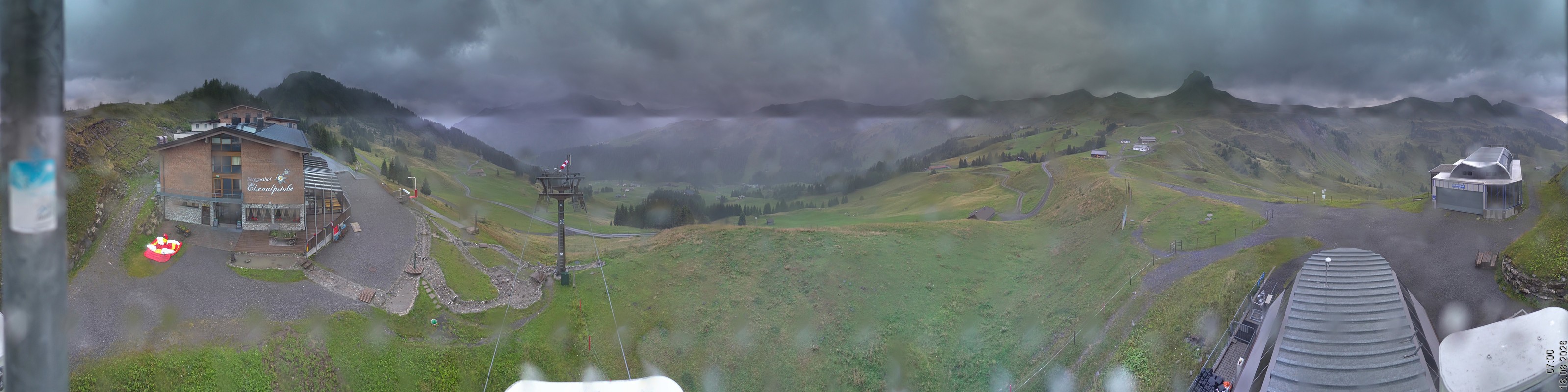Archiv Foto Panorama Webcam Damüls an der Elsenalpstube