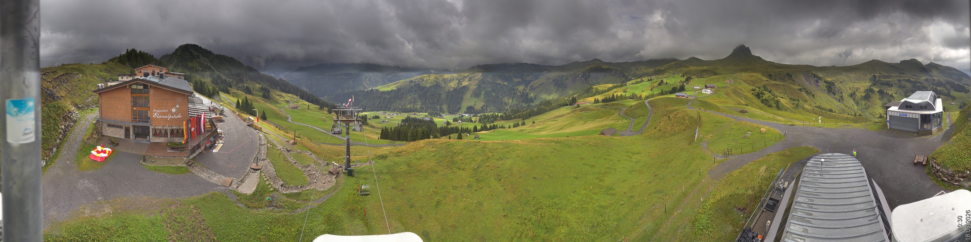 Archiv Foto Panorama Webcam Damüls an der Elsenalpstube