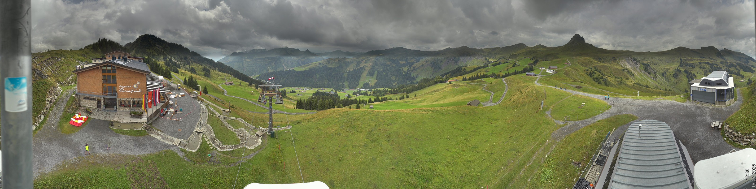 Archiv Foto Panorama Webcam Damüls an der Elsenalpstube