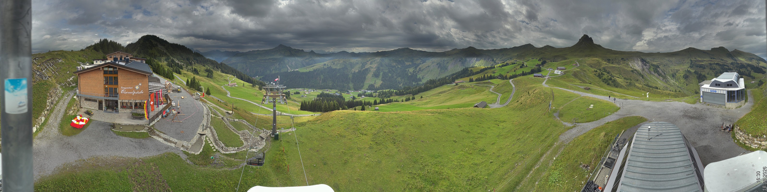 Archiv Foto Panorama Webcam Damüls an der Elsenalpstube